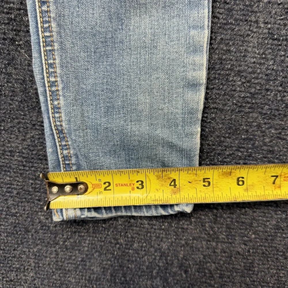 Hollister Skinny Jeans Juniors 0S Blue Light Wash Distressed Stretch 24x29 Denim